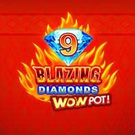 9 Blazing Diamonds Wowpot Betsson